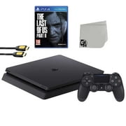 Sony PlayStation 4 Slim 1TB with The Last of Us Part II, Black, (Refurbished)